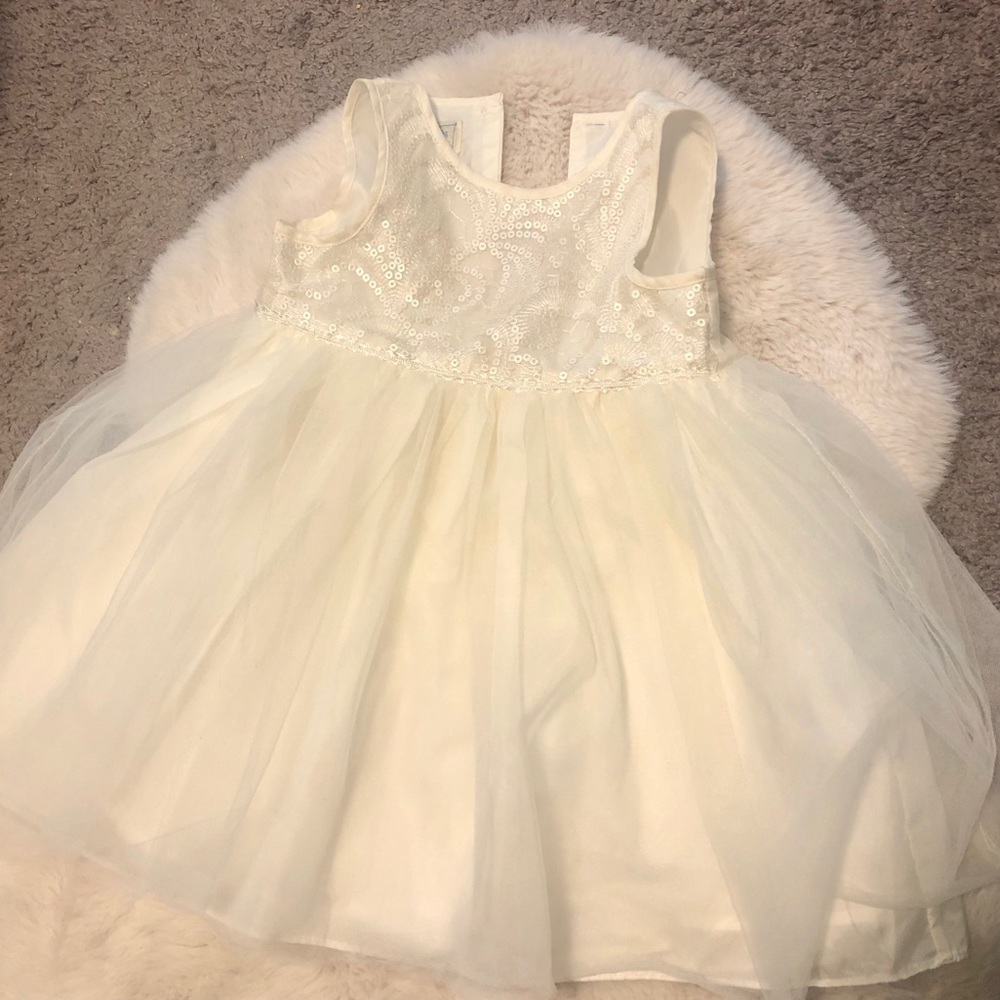 Cream toddler dress